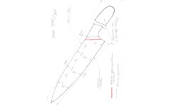 Поварской кухонный нож «Шеф», 233 мм «GDA-Cat» Collection